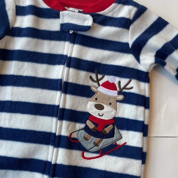 Fuzzy PJ Sleeper Set Lot of 2 Size 3 Months 12-17Lbs - Picture 5 of 10